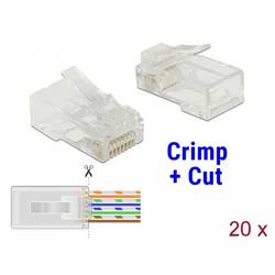 Delock RJ45 Netzwerk Adapter Kabel Transparent 86451