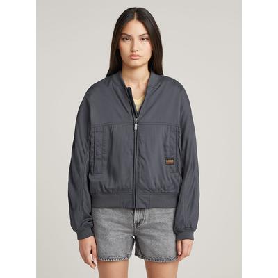 Bomberjacke G-STAR "Summer Bomber Jacke", Damen, Gr. XXS, petrol, Obermaterial: 100% Viskose, Jacken Bomberjacke