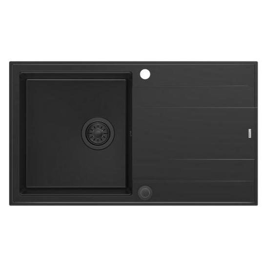 Quadron EVAN 111 Spülbecken mit Push 2 Open Siphon, 1 Becken mit (brak)