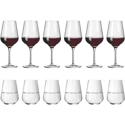 Ritzenhoff Rotwein- & Wassergläser Sternschliff, Weingläser, Transparent