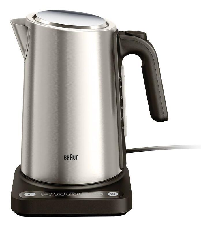Braun WK5205 ID Collection 1,7 l Wasserkocher 2200 W (Schwarz, Edelstahl) 0X21010081