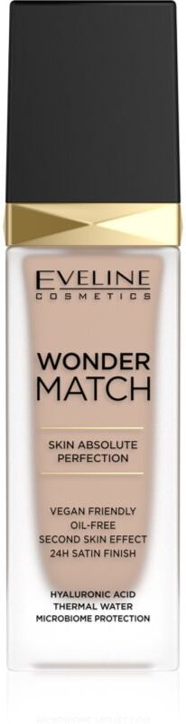 Eveline Cosmetics Wonder Match long-lasting liquid foundation with hyaluronic acid shade 35 Sunny Beige 30 ml