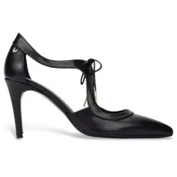 Martinelli für Damen. 1489-3498KA Thelma Lederschuhe schwarz (38), 8 bis 10 cm, Schnürsenkel, Lässig, Party, Klassisch