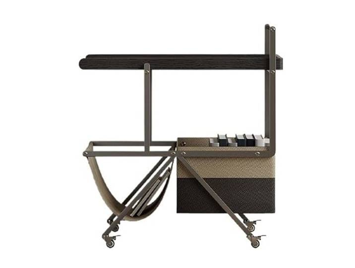 YCCHAH Sofatisch Sofa Seite Beweglichen Tisch Mit Rädern for Kleine Wohnung Licht Luxus Kreative Trolley Wohnzimmer-Beistelltisch