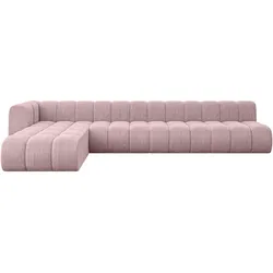 ECKSOFA modulares Sofa Darnel-L3 - 387x177x70 cm Rosa