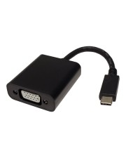 VALUE USB-Grafikadapter Schwarz Silber Display Adapter USB Typ C VGA (12.99.3200)