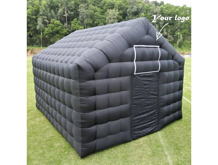 Tente gonflable extérieure de boîte de nuit, maison de boîte de nuit de fête, tente Cube gonflable noire, grand pavillon Disco Mobile pour événement