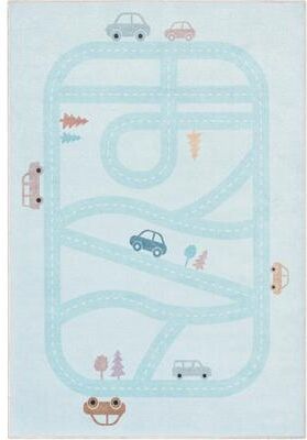 Well Woven Kids Rugs Playful Roads Modern Machine Washable Area Rug