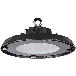 Ledino LED-Hallenstrahler Burg, 19.200 Lumen, 6.500 Kelvin, IP65 Strahlwasserschutz, Ø 30 cm, dimmbar, 120 W