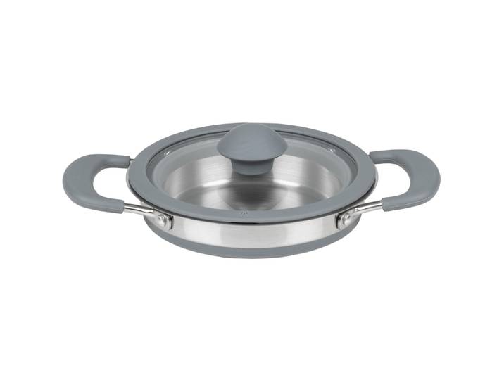 KOOR Topf Alli faltbar grau 1l - Material: Edelstahl/Silikon