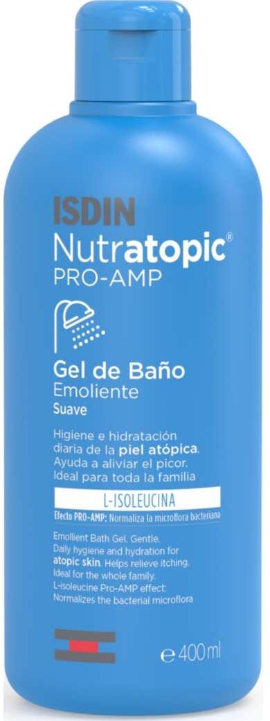 ISDIN Nutratopic PRO-Ampollas Gel de Baño Emoliente Suave 400 ml