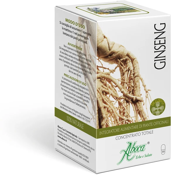 ABOCA SpA SOCIETA' AGRICOLA Aboca Ginseng Concentrato Totale, 50 Opercoli