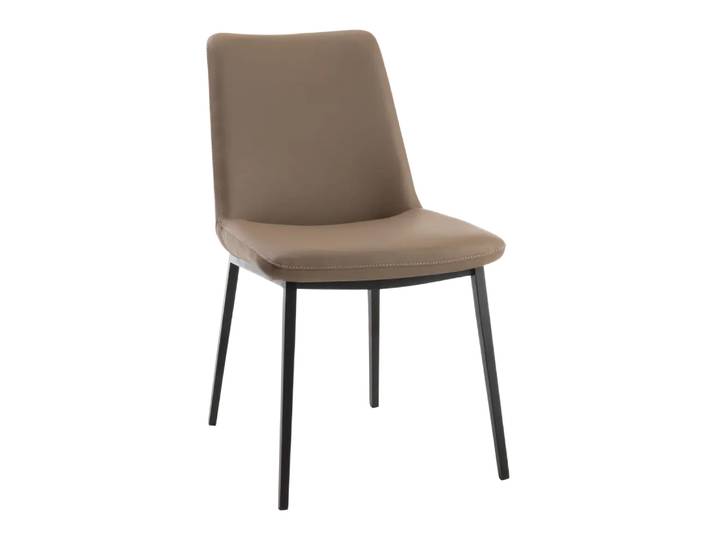 Essstuhl Stan, Johann Jakob, taupe, Leder