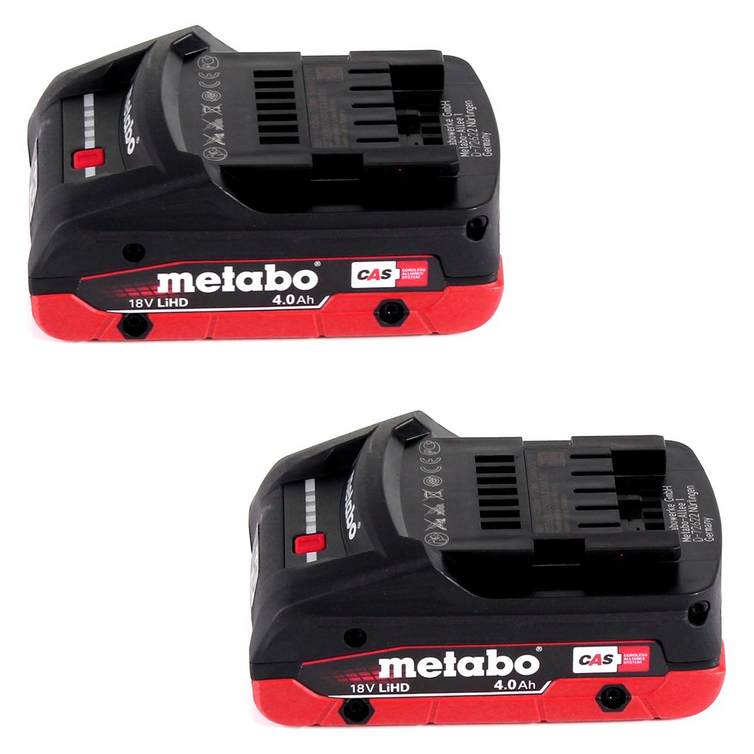 Metabo R 12-18 DAB+ BT Akku Baustellenradio 12-18 V DAB+ + 2x LiHD Akku 4,0 Ah + Ladegerät (AM, DAB+, FM, Bluetooth) (R 12-18 DAB+ BT)