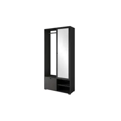 Garderobe  Dingo , schwarz , Maße (cm): B: 90 H: 190