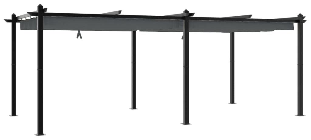 Gartenpavillon mit ausziehbarem Dach - 3 x 6 Meter - Aluminiumrahmen