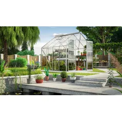 Vitavia Gewächshaus "Uranus 6700",aluminium eloxiert,6,7 m2
