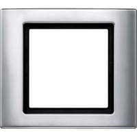 Rahmen einfach Aluminium Typ 400160, Kunststoff, lackiert, glänzend, Schutzart IP44 aluminium, Retail