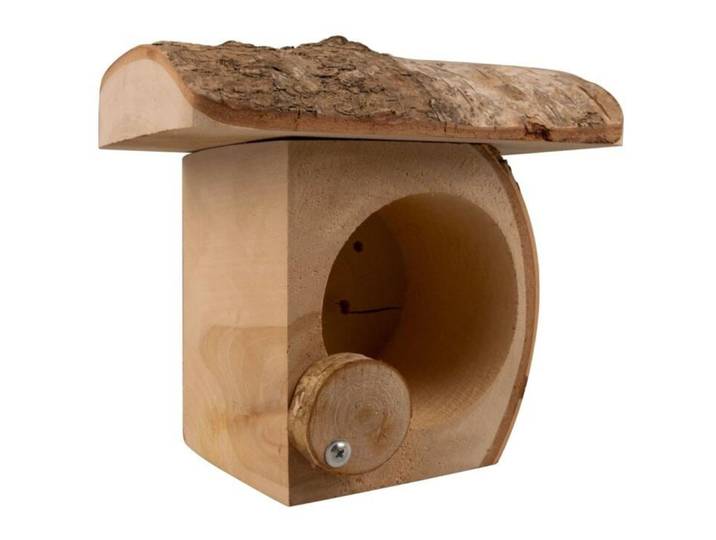 Futterhäuschen Windhager Glas-Halter 13x21x17cm - Farbe: nature - Futterhäuschen