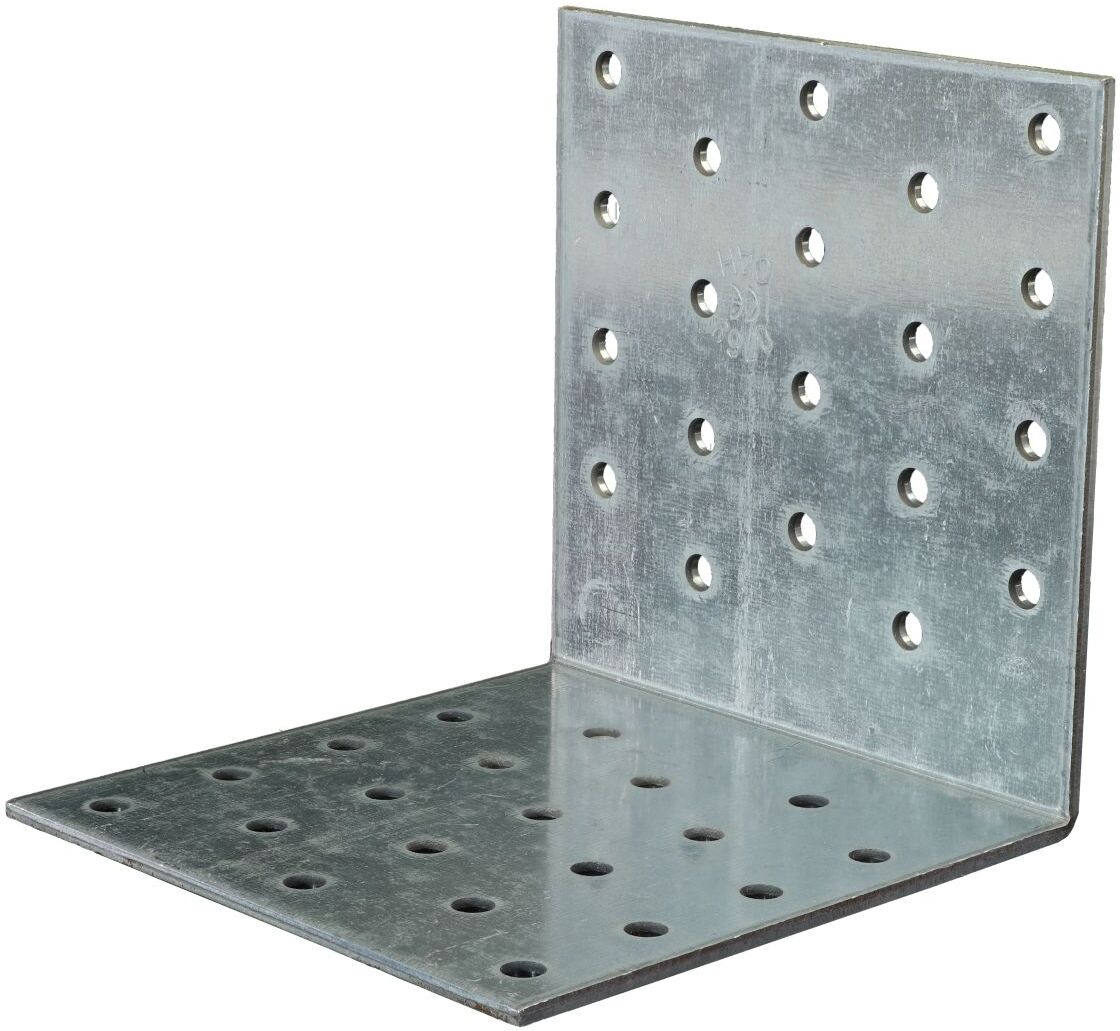 GAH Alberts GAH Lochplattenwinkel, Winkelverbinder, sendzimirverzinkt, 100 x 100 x 100 mm, Stärke: 2,5 mm