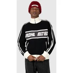 Prohibited Letterman Knit Strickpullover black Gr. M