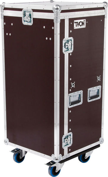 Thon L-Rack 20U Toolcase Wheels resina fenolica marrone