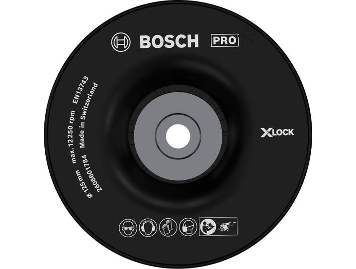 Bosch – Plateau De Ponçage Pour Meuleuse 2608601784 – M14 Dur 125 Mm – Construction Multi-nudes Pour Ponçage Agressif