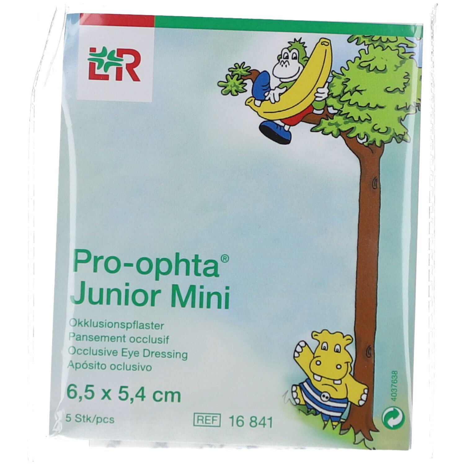 Pro-Ophta Junior mini Okklusionspflaster 5 St Pflaster