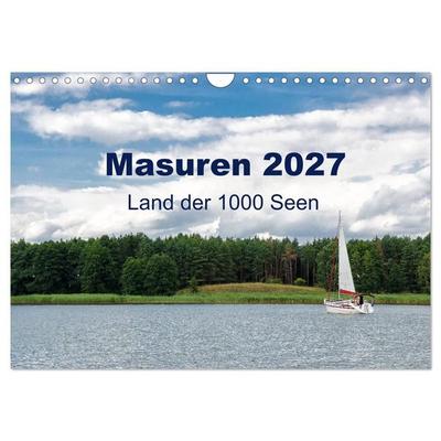 Masuren 2027 - Land der 1000 Seen (Wandkalender 2027 DIN A4 quer), CALVENDO Monatskalender
