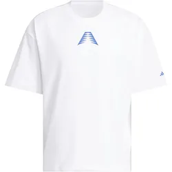 adidas Anthony Edwards Believe That Trainingsshirt Herren KC5670 - white/lucid blue S