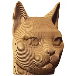 Cartonic Katze - 3D Modell aus Karton