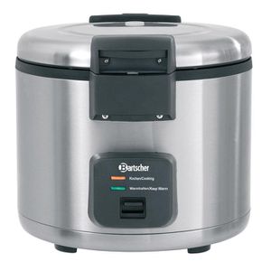 Bartscher Reiskocher A150513, 8 Liter, 1950 Watt, mit Warmhaltefunktion, silber