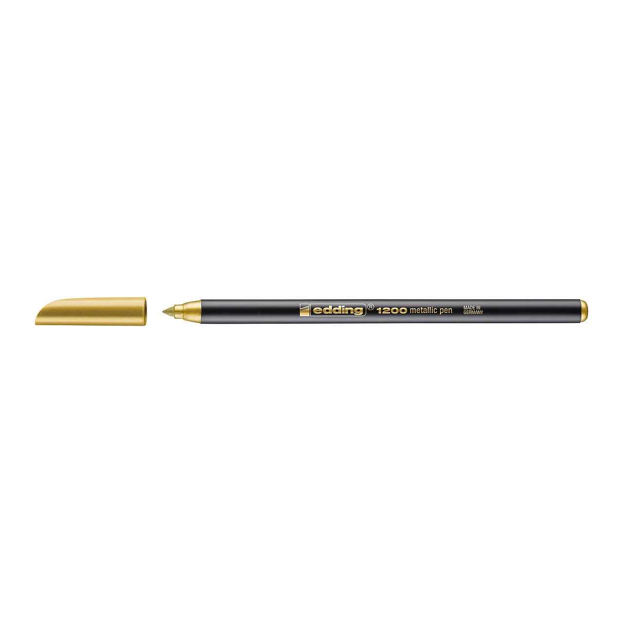 edding 1200 metallic colourpen Filzstift gold, 1 St.