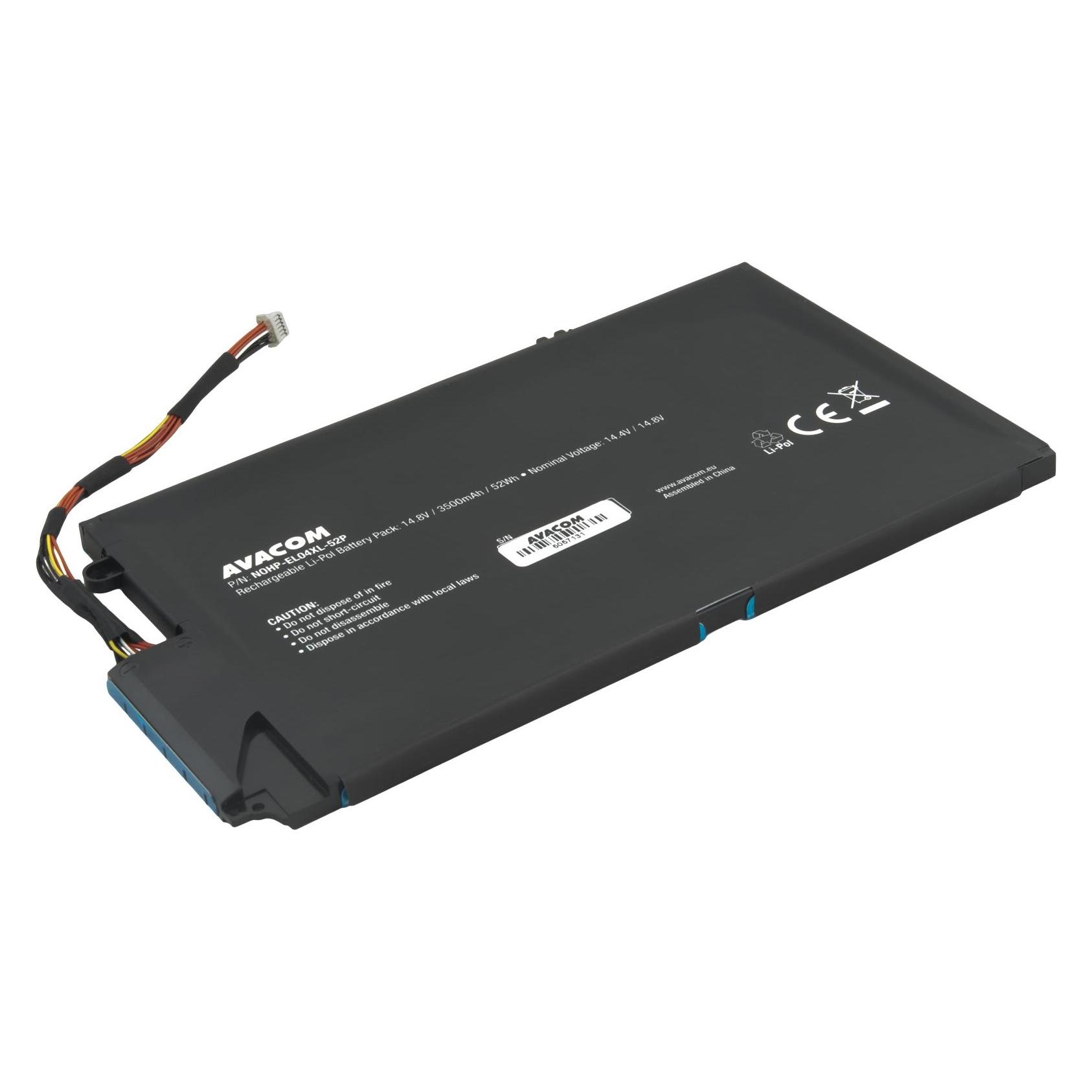 Avacom Battery for HP Envy 4-1000, 1130 series Li-Pol 14.8V 3500mAh 52Wh (4 Zellen, 3500 mAh) (2191061218)