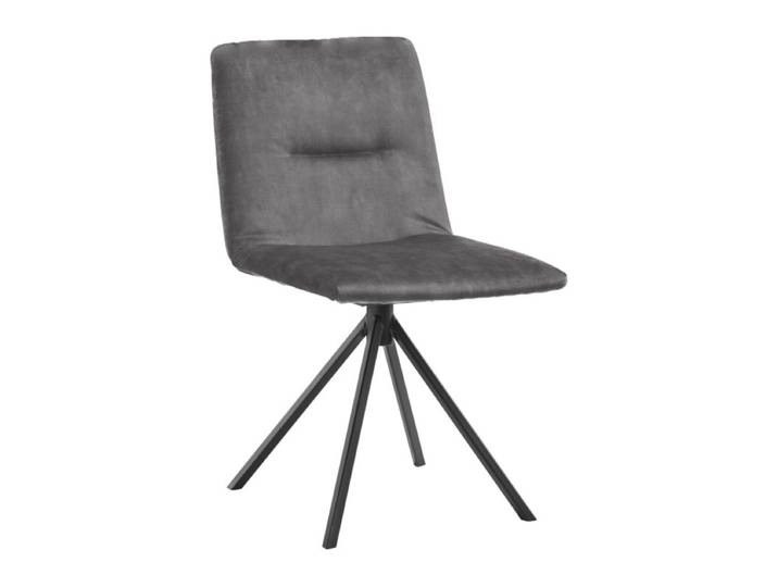 Musterring JustB! SP500 Stuhl in Velours mit Stativgestell - Velours S4122 dolphin - Drehfunktion Drehfunktion, Rückholfunktion Modern, Zeitlos