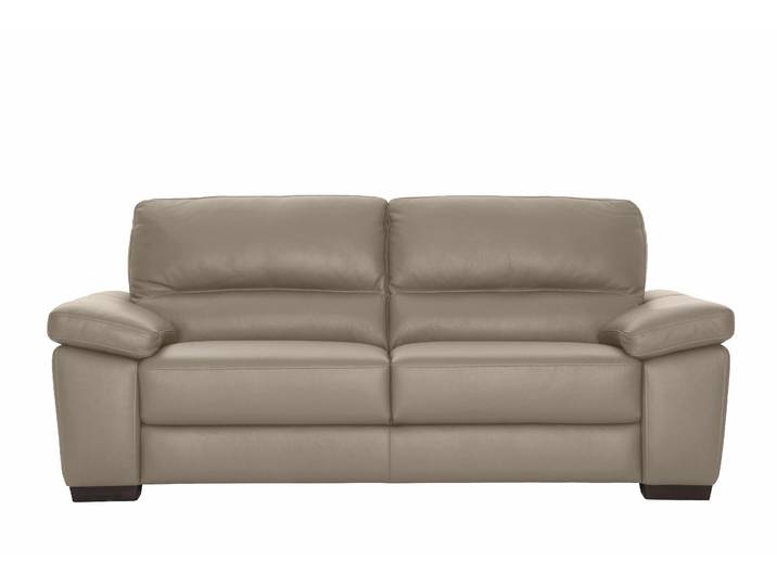 3-Sitzer CALIA ITALIA Gaia, hochwertiges Ledersofa mit erstklassigem Sitzkomfort , beige (biscotto), B:210cm H:92cm T:97cm, Leder SORRENTO - 100% Leder;Leder BULL - 100% Leder, Sofas, 3-Sitzer, edles Design, in zwei hochwertigen Lederqualitäten
