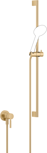 Dornbracht Meta Fertigmontageset 36013660-28 für UP-Brause-Einhandmischer, mit Duschgarnitur, messing gebürstet