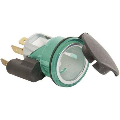 HP Autozubehör Einbau-Steckdose mit Deckel Belastbarkeit Strom max.=16 A Passend für (Details) Norm- und Universalstecker 12/24 V