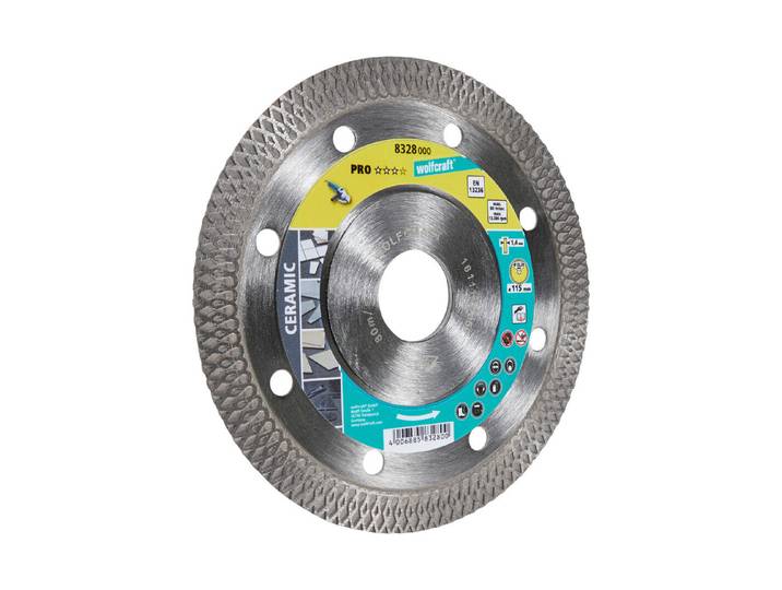 Wolfcraft Diamant-Trennscheibe Pro Ceramic ⌀ 12 cm
