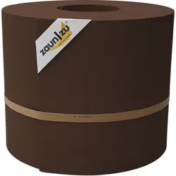 zaun zu® Sichtschutzstreifen Premium Maxi für Doppelstabmatten 24cm hoch Braun 50m