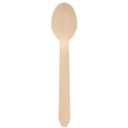 Papstar 10 Löffel, Holz "pure" 15,7 cm
