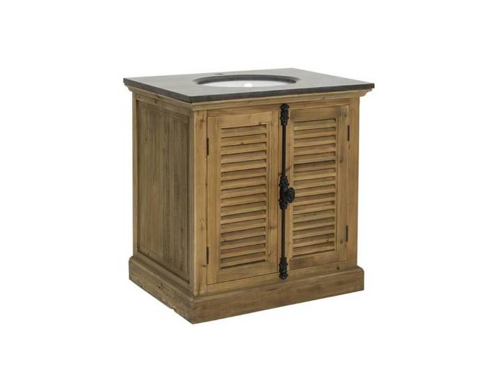 Meuble sous vasque en bois recyclé Jude