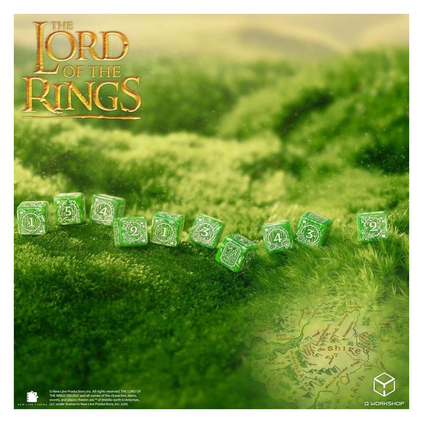 Q Workshop The Lord of the Rings: Shire 10xD6 Dice Set (437537)