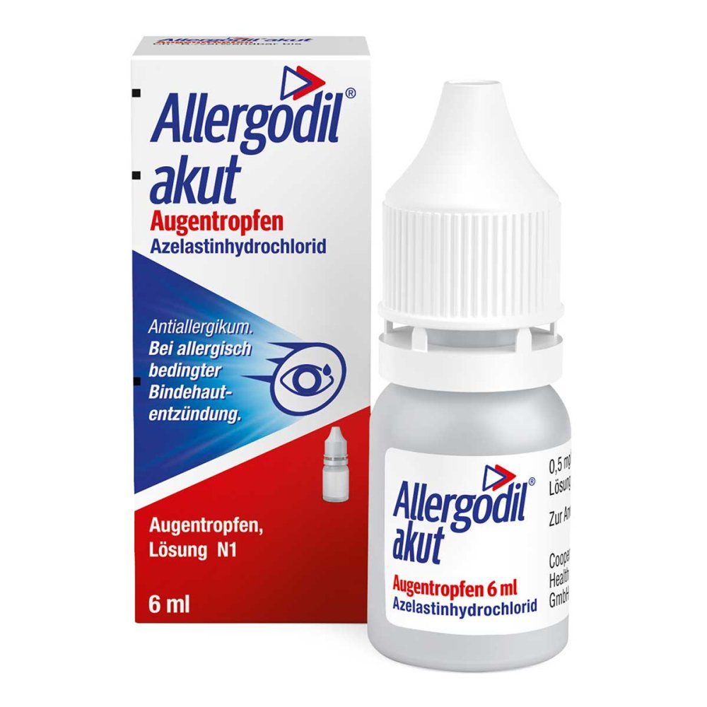 Cooper Consumer Health Deutschland GmbH Allergodil akut Augentropfen: Bei Pollenallergie, Heuschnupfen 04095291