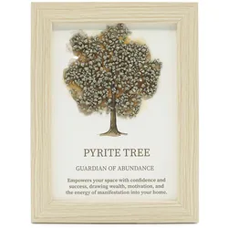 Gemstone Picture - Tree of Life - Pyrite (20x14.7x1cm)