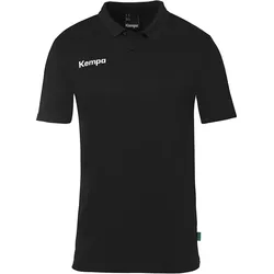 Kempa Poly Poloshirt Kinder schwarz 164