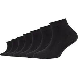 CAMANO Kinder Socken Online Children ca-soft organic cotton Quarter 7p, Größe 31-34 in Schwarz Schwarz