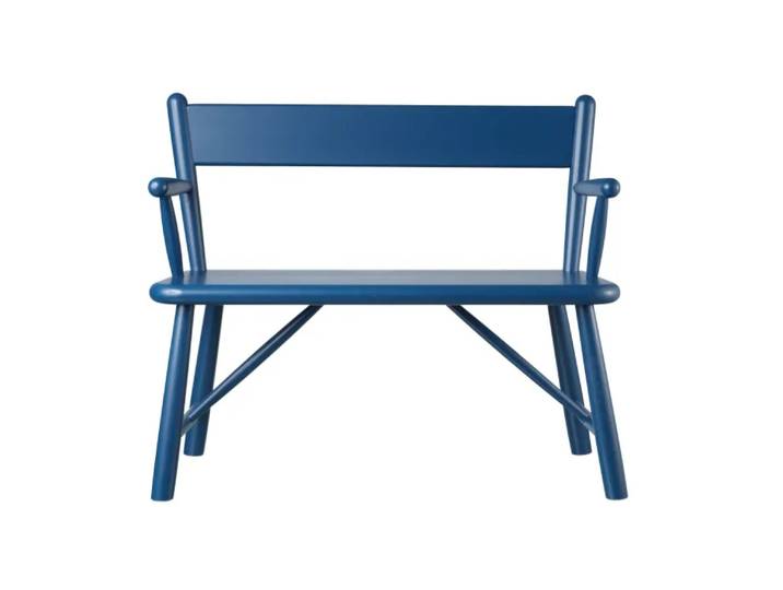 FDB Møbler Banc pour enfants P11 Beech blue painted