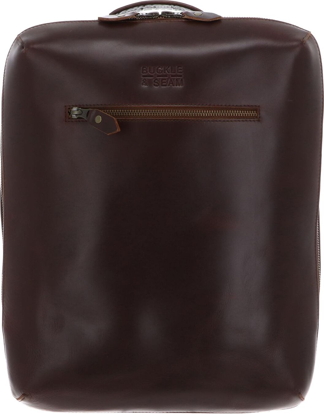 BUCKLE & SEAM Laptoprucksack Rucksack mit Laptopfach Mik Backpack Brown / Dot braun