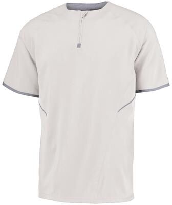 Russell Athletic 872RVM Short Sleeve Pullover Top in White/Stealth size Large   Polyester
